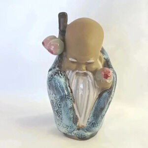 Vintage mudman statue God of longevity